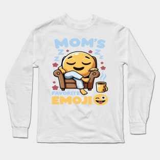 Relaxing Mom's Emoji Haven Long Sleeve T-Shirt